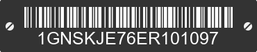 2014 CHEVROLET Suburban 1GNSKJE76ER101097 VIN decoded