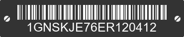 2014 CHEVROLET Suburban 1GNSKJE76ER120412 VIN decoded