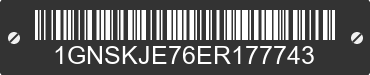 2014 CHEVROLET Suburban 1GNSKJE76ER177743 VIN decoded