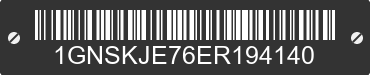 2014 CHEVROLET Suburban 1GNSKJE76ER194140 VIN decoded