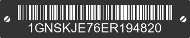 2014 CHEVROLET Suburban 1GNSKJE76ER194820 VIN decoded