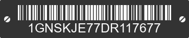 2013 CHEVROLET Suburban 1GNSKJE77DR117677 VIN decoded