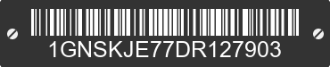 2013 CHEVROLET Suburban 1GNSKJE77DR127903 VIN decoded
