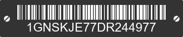 2013 CHEVROLET Suburban 1GNSKJE77DR244977 VIN decoded