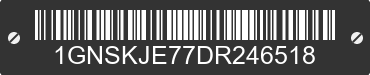 2013 CHEVROLET Suburban 1GNSKJE77DR246518 VIN decoded