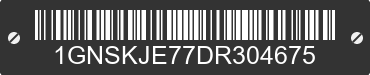 2013 CHEVROLET Suburban 1GNSKJE77DR304675 VIN decoded