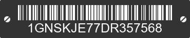 2013 CHEVROLET Suburban 1GNSKJE77DR357568 VIN decoded