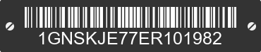 2014 CHEVROLET Suburban 1GNSKJE77ER101982 VIN decoded