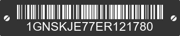 2014 CHEVROLET Suburban 1GNSKJE77ER121780 VIN decoded