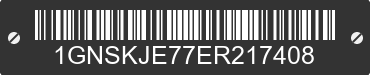 2014 CHEVROLET Suburban 1GNSKJE77ER217408 VIN decoded