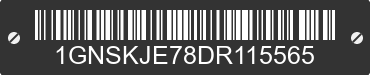 2013 CHEVROLET Suburban 1GNSKJE78DR115565 VIN decoded