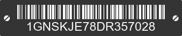 2013 CHEVROLET Suburban 1GNSKJE78DR357028 VIN decoded