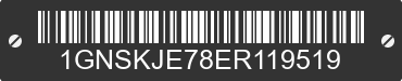 2014 CHEVROLET Suburban 1GNSKJE78ER119519 VIN decoded