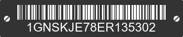 2014 CHEVROLET Suburban 1GNSKJE78ER135302 VIN decoded