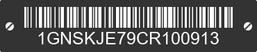 2012 CHEVROLET Suburban 1GNSKJE79CR100913 VIN decoded