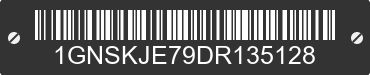 2013 CHEVROLET Suburban 1GNSKJE79DR135128 VIN decoded