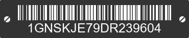 2013 CHEVROLET Suburban 1GNSKJE79DR239604 VIN decoded