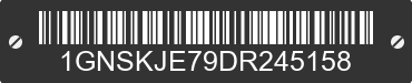 2013 CHEVROLET Suburban 1GNSKJE79DR245158 VIN decoded