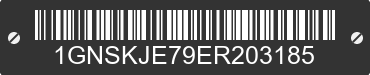 2014 CHEVROLET Suburban 1GNSKJE79ER203185 VIN decoded