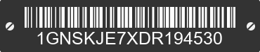 2013 CHEVROLET Suburban 1GNSKJE7XDR194530 VIN decoded