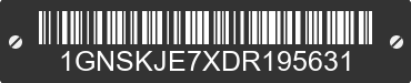 2013 CHEVROLET Suburban 1GNSKJE7XDR195631 VIN decoded