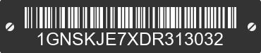2013 CHEVROLET Suburban 1GNSKJE7XDR313032 VIN decoded