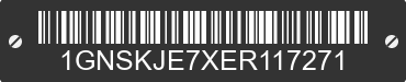 2014 CHEVROLET Suburban 1GNSKJE7XER117271 VIN decoded