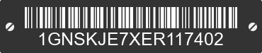 2014 CHEVROLET Suburban 1GNSKJE7XER117402 VIN decoded