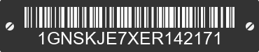 2014 CHEVROLET Suburban 1GNSKJE7XER142171 VIN decoded