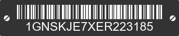 2014 CHEVROLET Suburban 1GNSKJE7XER223185 VIN decoded