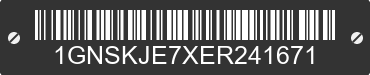 2014 CHEVROLET Suburban 1GNSKJE7XER241671 VIN decoded