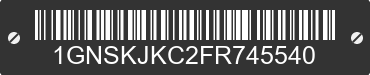 2015 CHEVROLET Suburban 1GNSKJKC2FR745540 VIN decoded