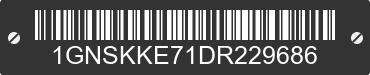 2013 CHEVROLET Suburban 1GNSKKE71DR229686 VIN decoded