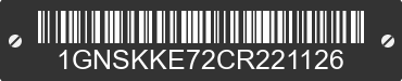 2012 CHEVROLET Suburban 1GNSKKE72CR221126 VIN decoded