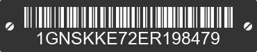 2014 CHEVROLET Suburban 1GNSKKE72ER198479 VIN decoded