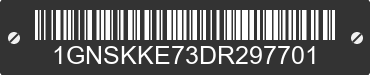2013 CHEVROLET Suburban 1GNSKKE73DR297701 VIN decoded