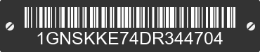 2013 CHEVROLET Suburban 1GNSKKE74DR344704 VIN decoded