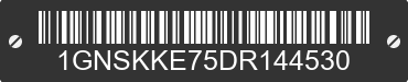 2013 CHEVROLET Suburban 1GNSKKE75DR144530 VIN decoded