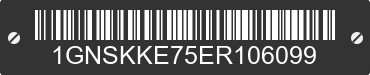 2014 CHEVROLET Suburban 1GNSKKE75ER106099 VIN decoded