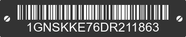 2013 CHEVROLET Suburban 1GNSKKE76DR211863 VIN decoded