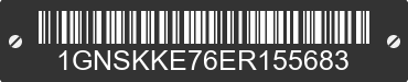 2014 CHEVROLET Suburban 1GNSKKE76ER155683 VIN decoded