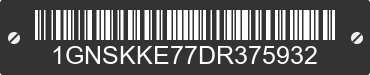 2013 CHEVROLET Suburban 1GNSKKE77DR375932 VIN decoded
