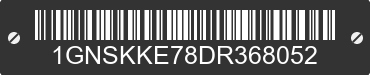 2013 CHEVROLET Suburban 1GNSKKE78DR368052 VIN decoded