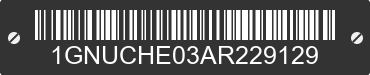 2010 CHEVROLET Suburban 1GNUCHE03AR229129 VIN decoded