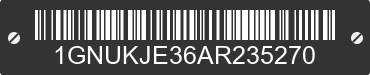 2010 CHEVROLET Suburban 1GNUKJE36AR235270 VIN decoded