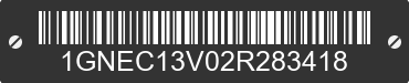 2002 CHEVROLET Tahoe 1GNEC13V02R283418 VIN decoded