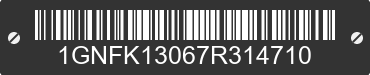 2007 CHEVROLET Tahoe 1GNFK13067R314710 VIN decoded