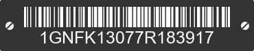 2007 CHEVROLET Tahoe 1GNFK13077R183917 VIN decoded