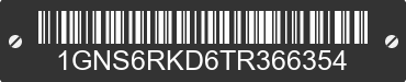 2026 CHEVROLET Tahoe 1GNS6RKD6TR366354 VIN decoded