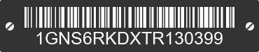 2026 CHEVROLET Tahoe 1GNS6RKDXTR130399 VIN decoded